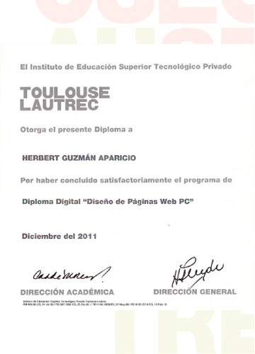 Diploma Digital: “Diseño de Páginas Web PC”